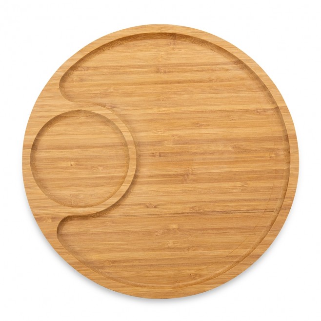 Petisqueira de Bambu 32 x 32 com Divisória para Brinde Petisqueira de Bambu 32 x 32 com Divisória para Brinde