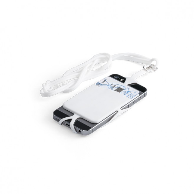 Porta Cartões de Silicone Com Cordão Para Celular Porta Cartões de Silicone Com Cordão Para Celular