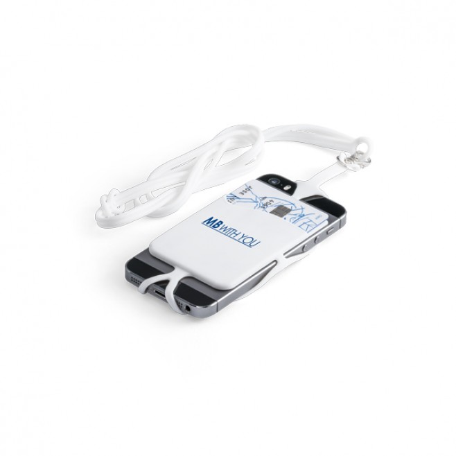 Porta Cartões de Silicone Com Cordão Para Celular Porta Cartões de Silicone Com Cordão Para Celular