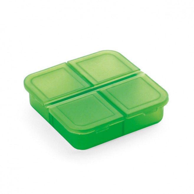 Porta Comprimidos de Plástico Com 4 Divisórias Personalizado Com Logo Porta Comprimidos de Plástico Com 4 Divisórias Personalizado Com Logo