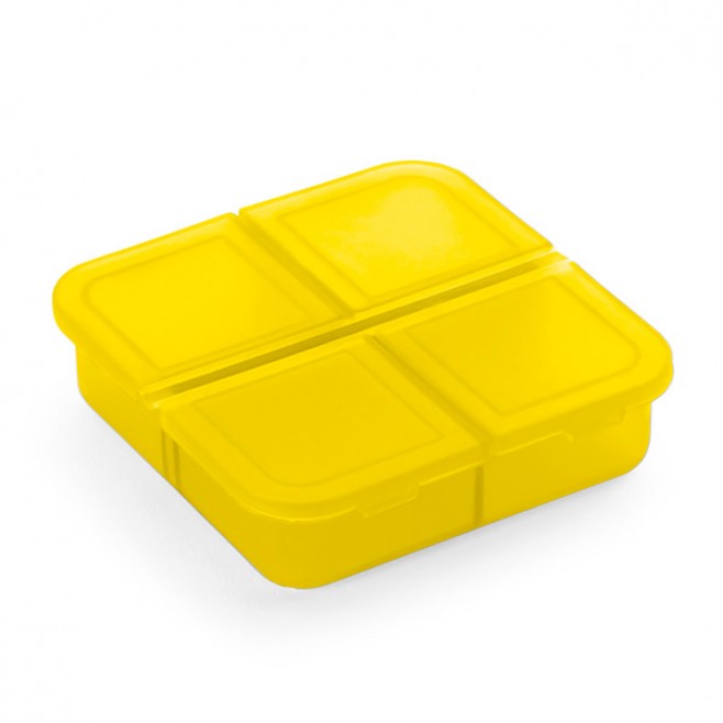 Porta Comprimidos de Plástico Com 4 Divisórias Personalizado Com Logo Porta Comprimidos de Plástico Com 4 Divisórias Personalizado Com Logo
