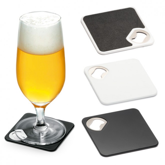 Porta Copos Com Abridor de Garrafa Personalizado Porta Copos Com Abridor de Garrafa Personalizado