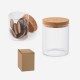 Pote de Vidro 700ml Com Tampa de Cortiça Personalizado Pote de Vidro 700ml Com Tampa de Cortiça Personalizado