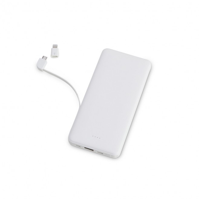 Power Bank 10.000mAh com Carregamento via Indução ou via Cabo Personalizado Power Bank 10.000mAh com Carregamento via Indução ou via Cabo Personalizado