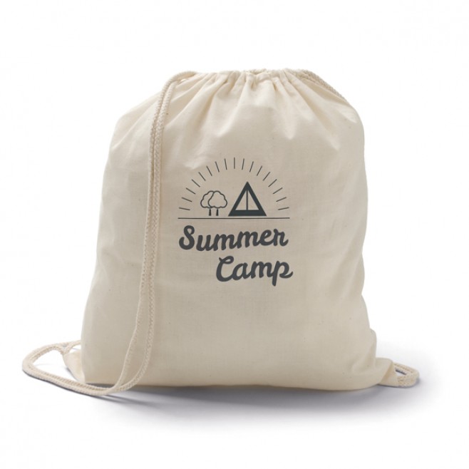 Sacola Tipo Mochila Algodão Cru Personalizada Sacola Tipo Mochila Algodão Cru Personalizada