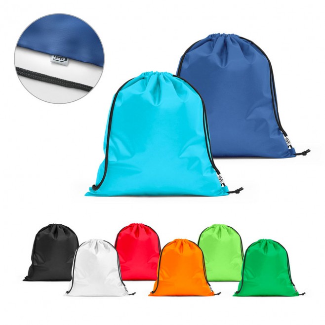 Sacola Tipo Mochila em rPET Personalizada Sacola Tipo Mochila em rPET Personalizada