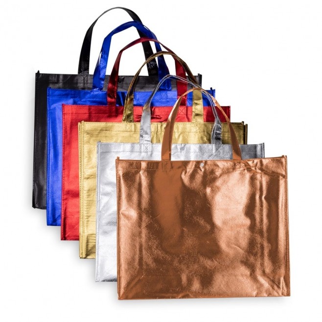 Sacola TNT Metalizada Personalizada Grande Sacola TNT Metalizada Personalizada Grande