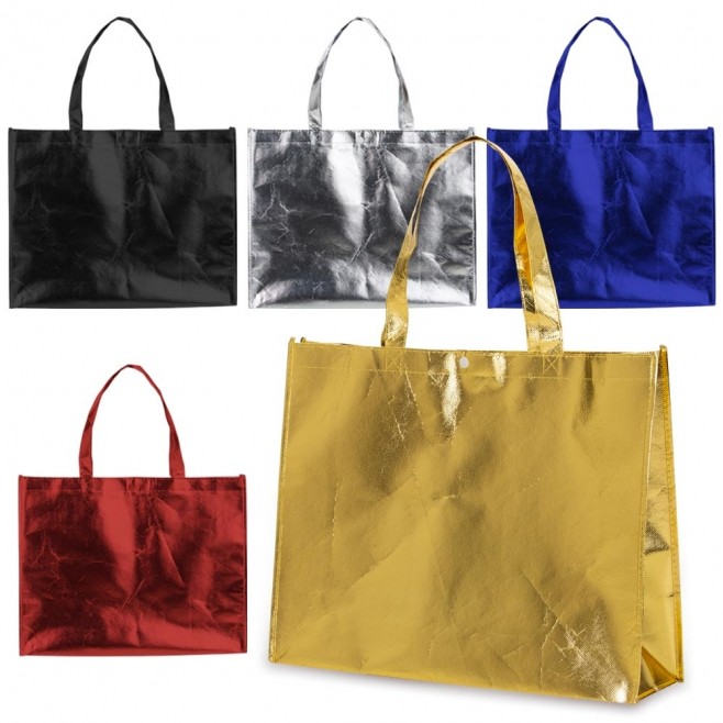 Sacola TNT Metalizada Personalizada Pequena Sacola TNT Metalizada Personalizada Pequena