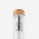 Squeeze de Vidro Com Tampa de Bambu e Infusor Personalizado Squeeze de Vidro Com Tampa de Bambu e Infusor Personalizado