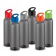 Squeeze Plástico Fumê Com Tampa Colorida Squeeze Plástico Fumê Com Tampa Colorida