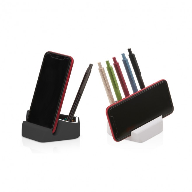 Suporte Celular com Porta Canetas com Logo Suporte Celular com Porta Canetas com Logo