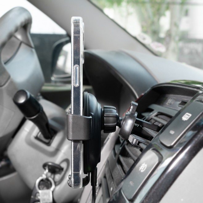 Suporte Veicular Para Celular com Carregamento Via Indução Personalizado Suporte Veicular Para Celular com Carregamento Via Indução Personalizado