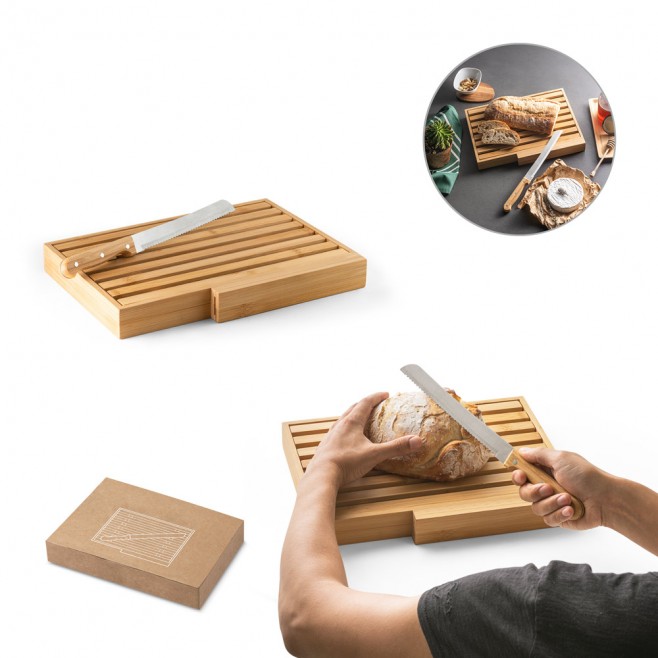 Tábua para Pão em Bambu Personalizada Tábua para Pão em Bambu Personalizada