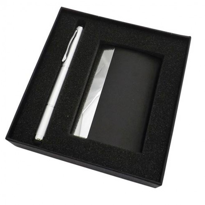 Kit Executivo com Caneta e Porta Cartão Personalizado Kit Executivo com Caneta e Porta Cartão Personalizado